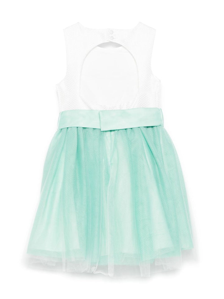 Abito bianco/verde erba per bambina 5052 071 Abel & Lula 