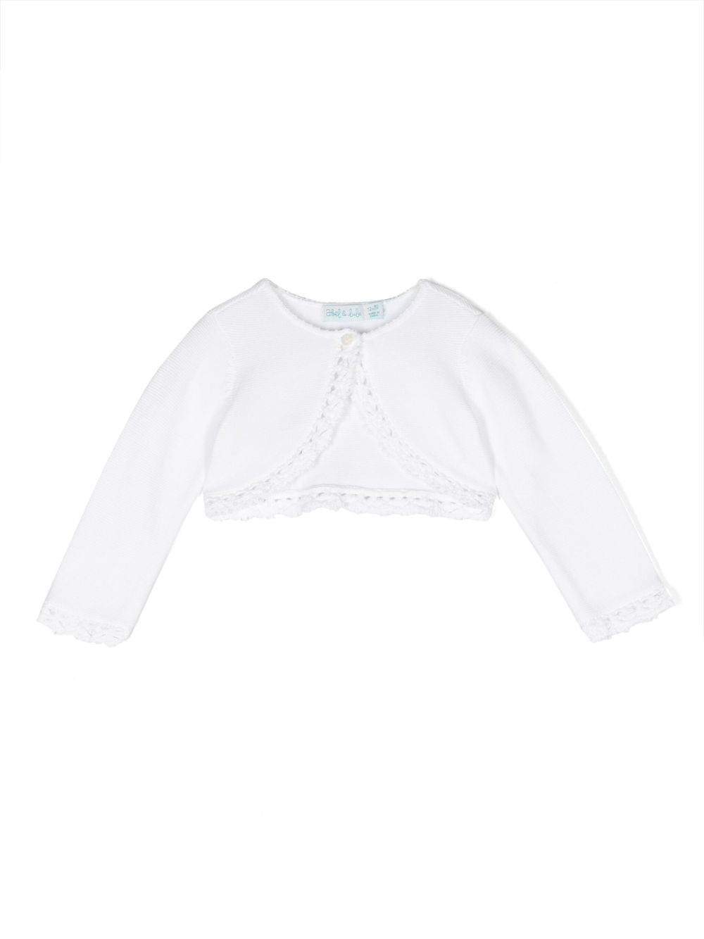 Cardigan bianco per neonata 5365 007 Abel & Lula 