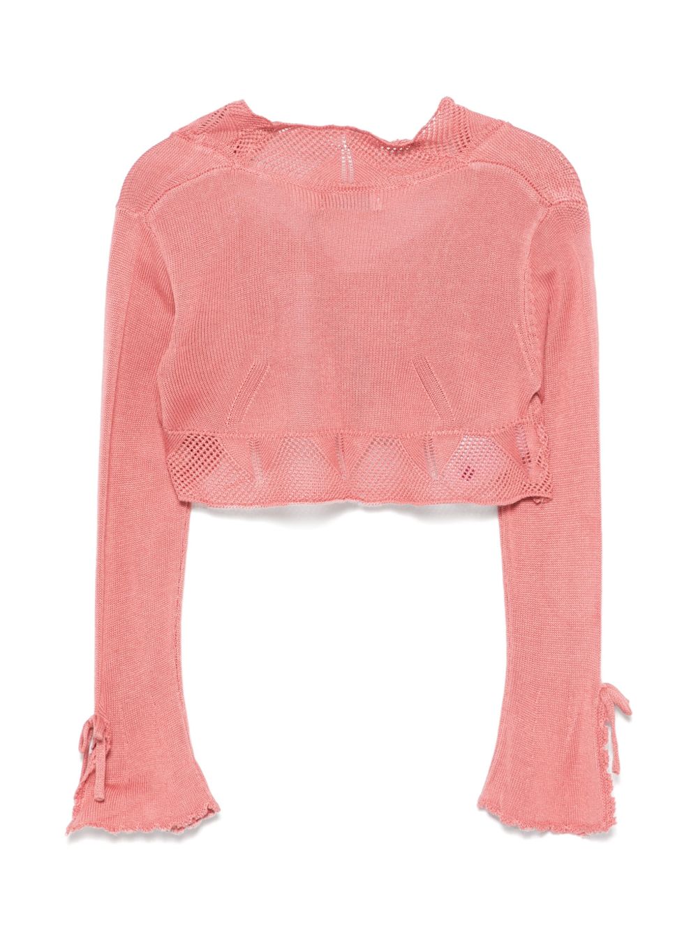 Cardigan rosa cipria per bambina 5383 040 Abel & Lula 