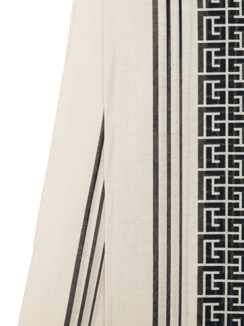 Sciarpa crema/nero per bambino BW0Q83Z2881 106NE Balmain Kids 
