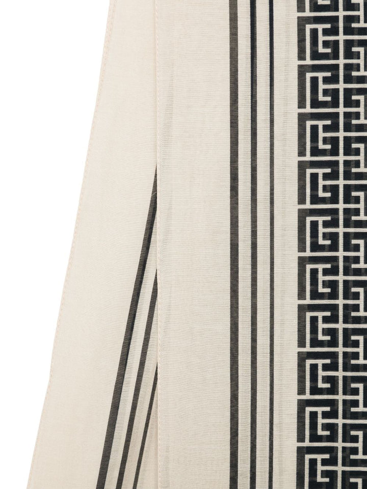 Sciarpa crema/nero per bambino BW0Q83Z2881 106NE Balmain Kids 