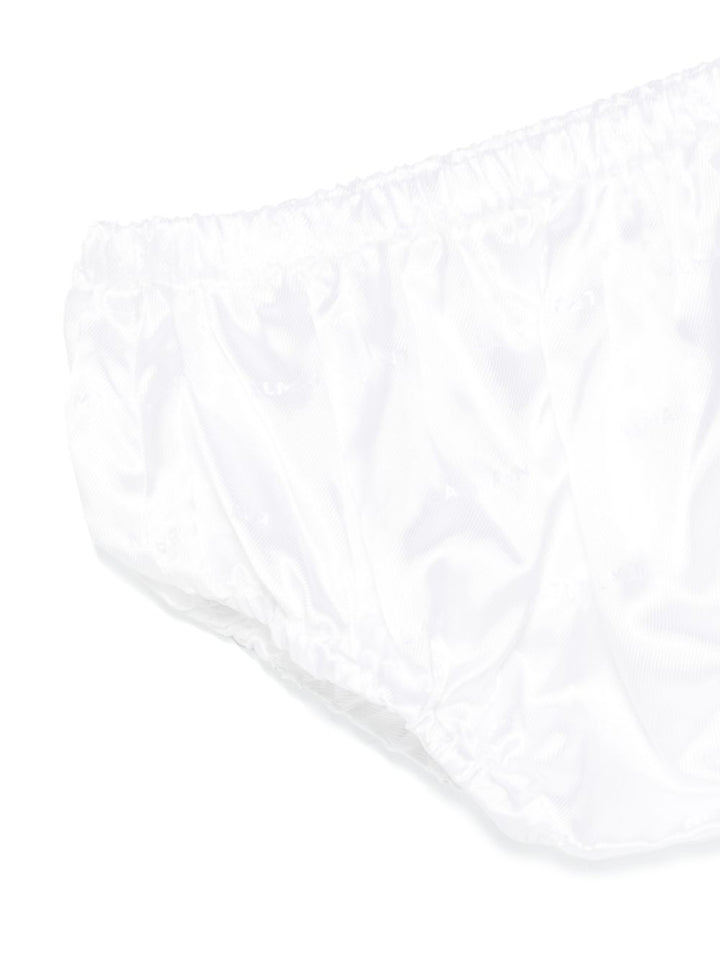 Abito bianco per neonata BW1031J0371 100NE Balmain Kids 