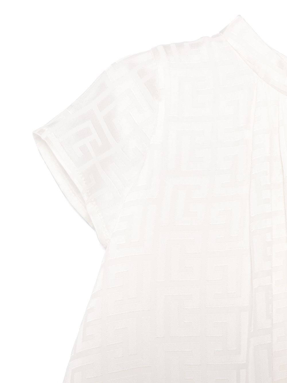Abito beige mandorla per neonata BW1141S0192 102 Balmain Kids 