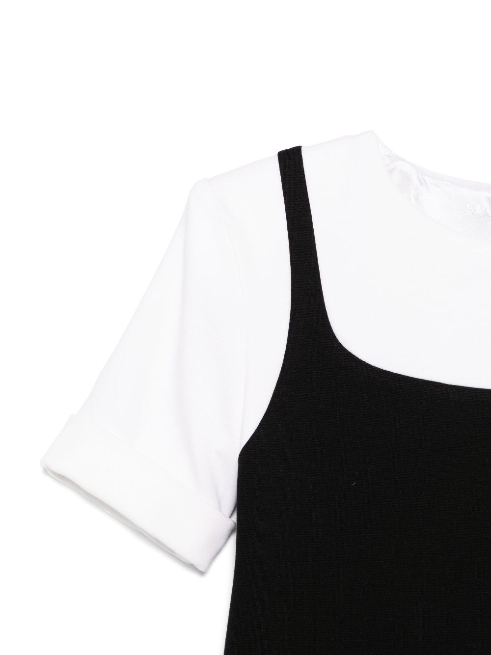 Abito nero/bianco per bambina BW1C41J0371 930BC Balmain Kids 