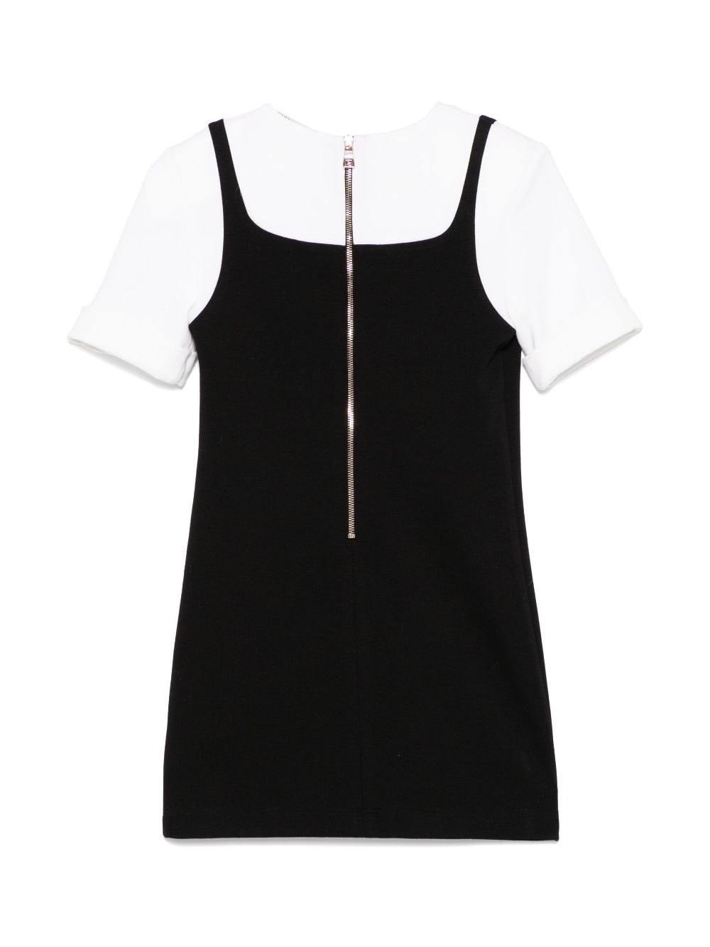 Abito nero/bianco per bambina BW1C41J0371 930BC Balmain Kids 