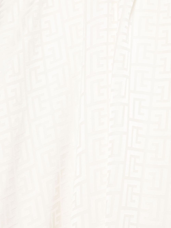 Abito bianco per bambina BW1D62S0192 102 Balmain Kids 