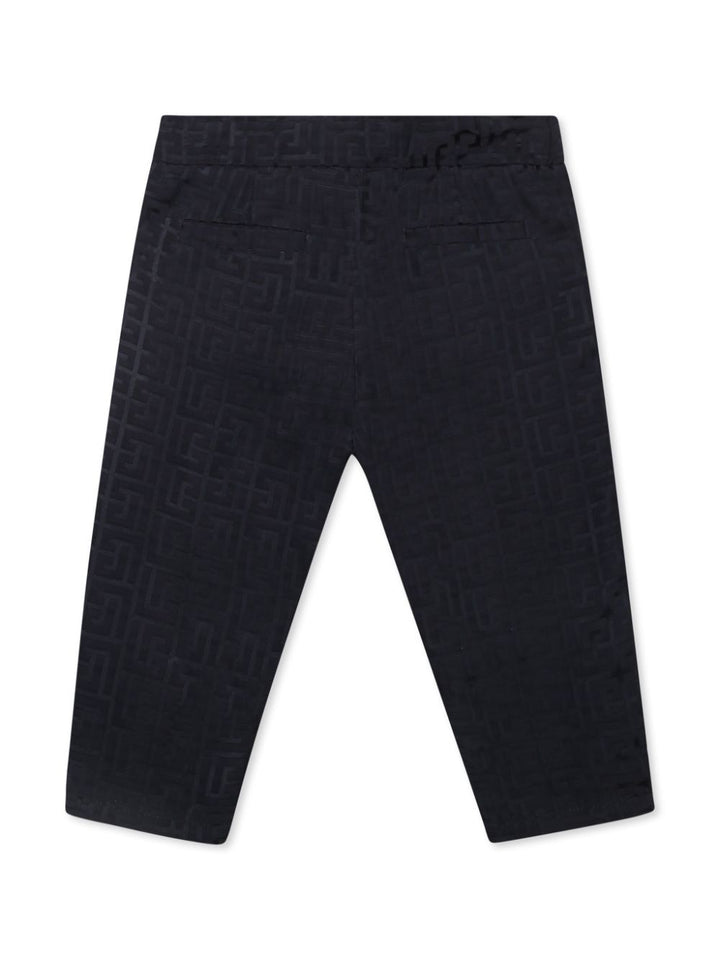 Pantalone blu notte per neonato BW6650S0192 60K Balmain Kids 
