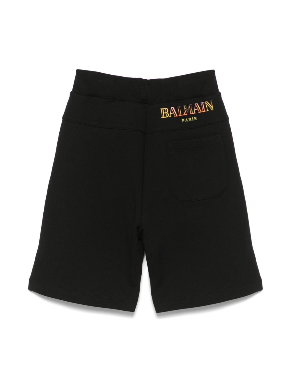 Bermuda nera per bambino BW6R09Z0081 930MC Balmain Kids 