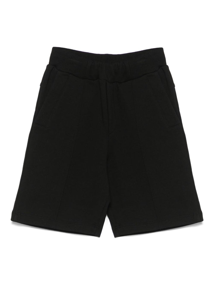 Bermuda nera per bambino BW6R09Z0081 930MC Balmain Kids 
