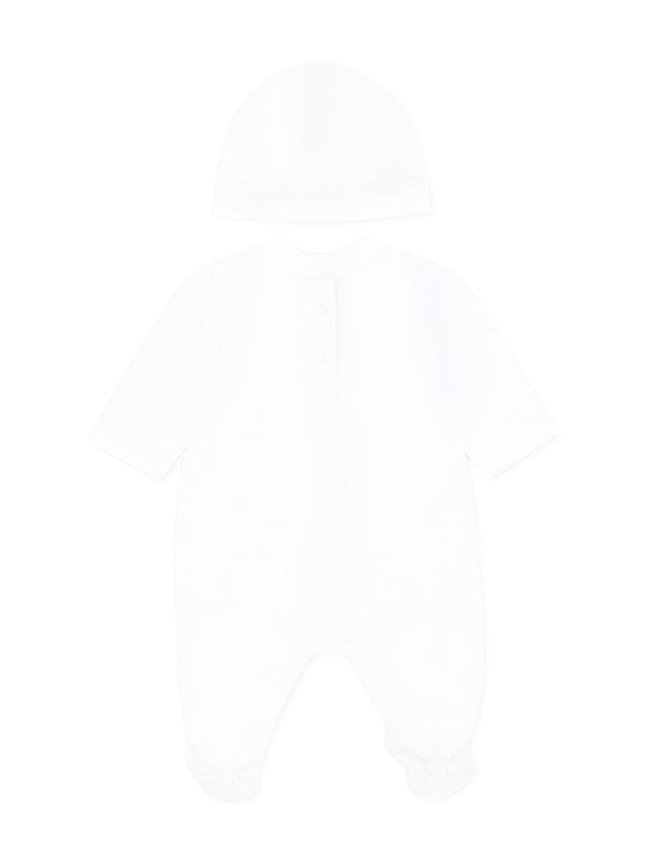 Tutina bianca per neonato BWB50AZ0082 100AG Balmain Kids 