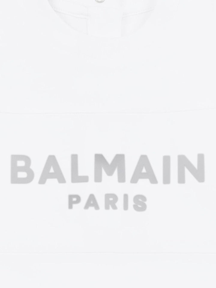 Tutina bianca per neonato BWB50AZ0082 100AG Balmain Kids 