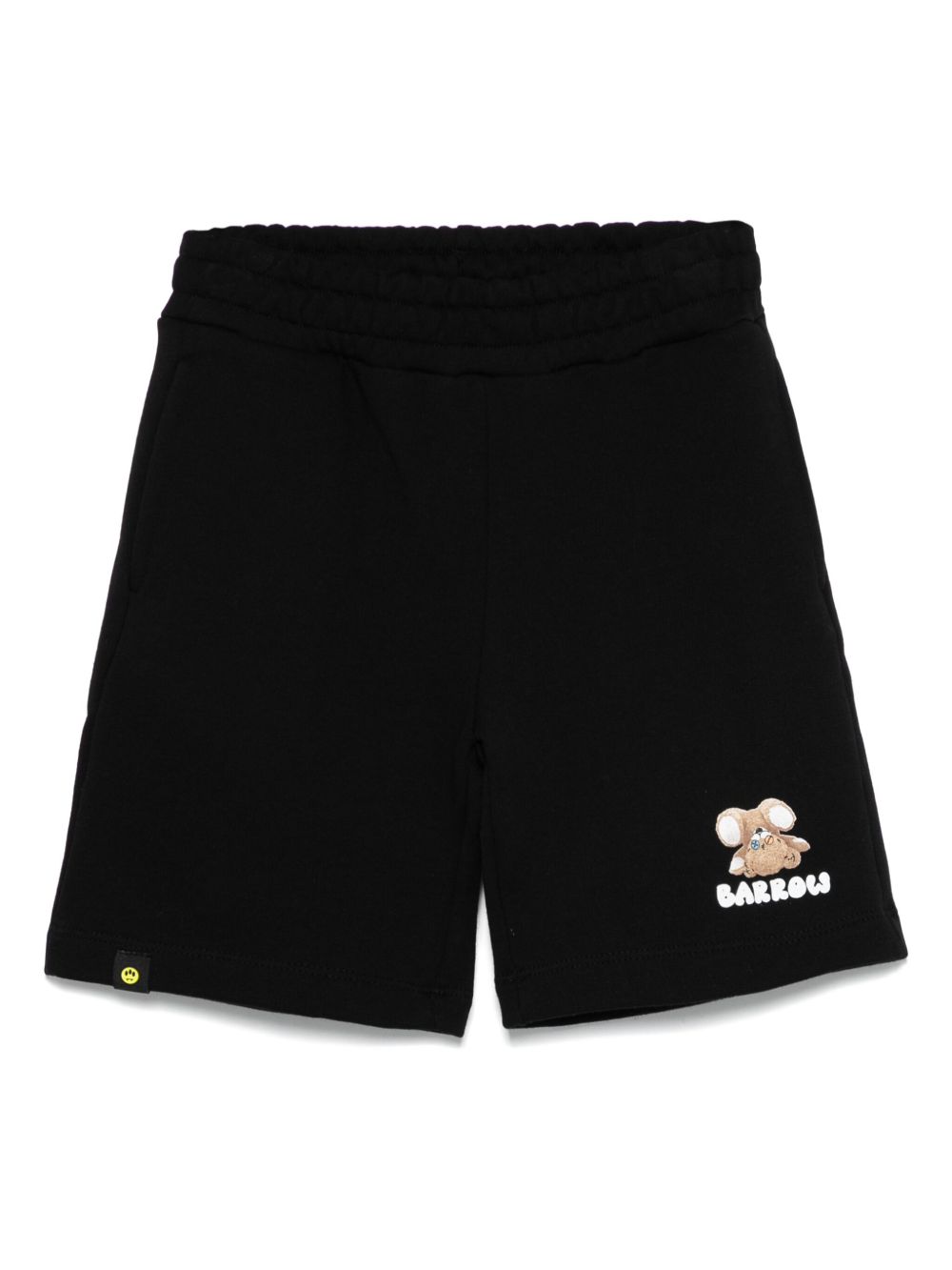 Bermuda nera per bambino con logo S5BKJUBE030 110 Barrow Kids 