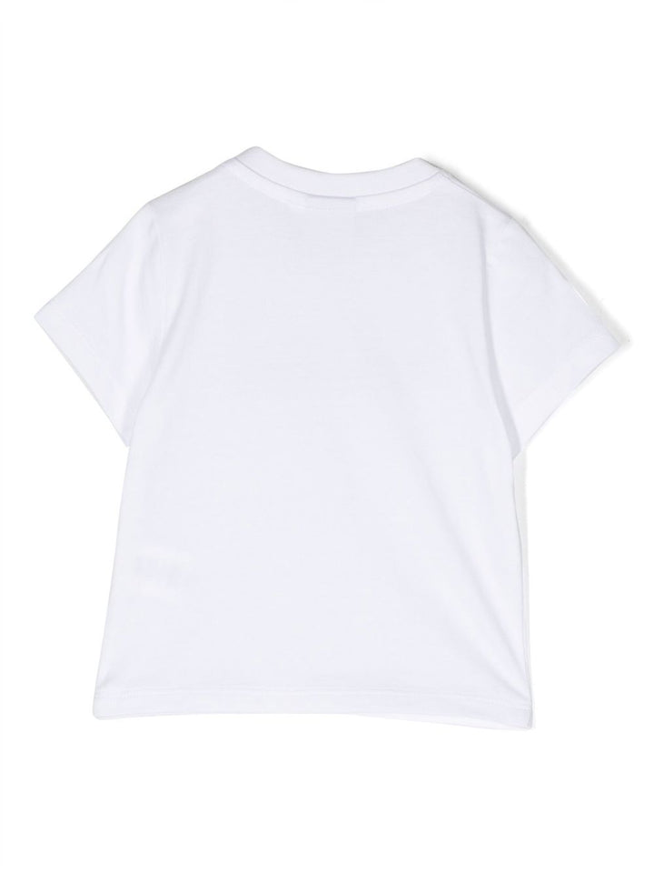 T-shirt bianca per neonato con logo J05P12 10P Boss Kids 