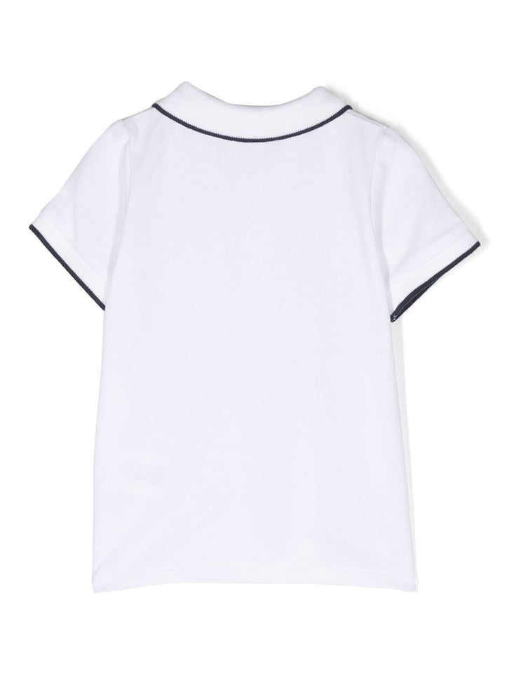 Polo bianco/nero per neonato J05P13 10P Boss Kids 