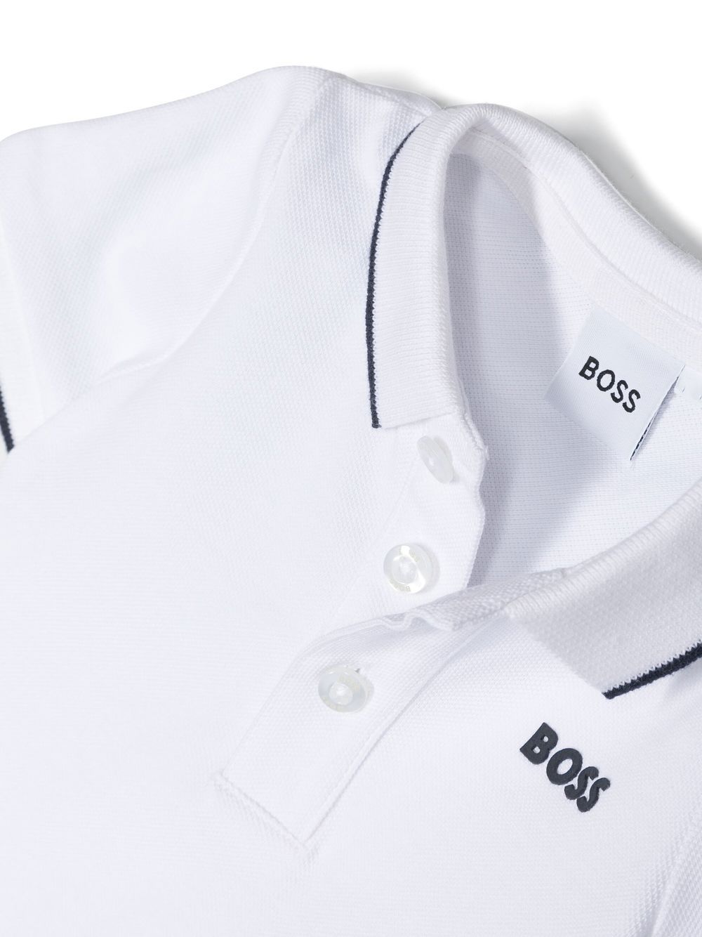 Polo bianco/nero per neonato J05P13 10P Boss Kids 