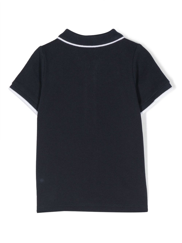 Polo blu navy/bianco per neonato J05P13 849 Boss Kids 