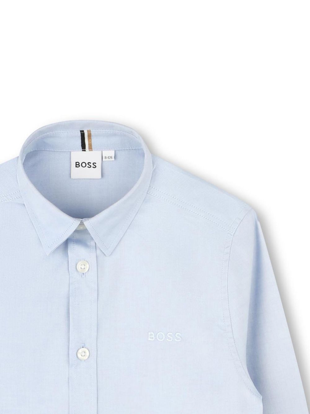 Camicia azzurra per bambino J52009 77D Boss Kids 