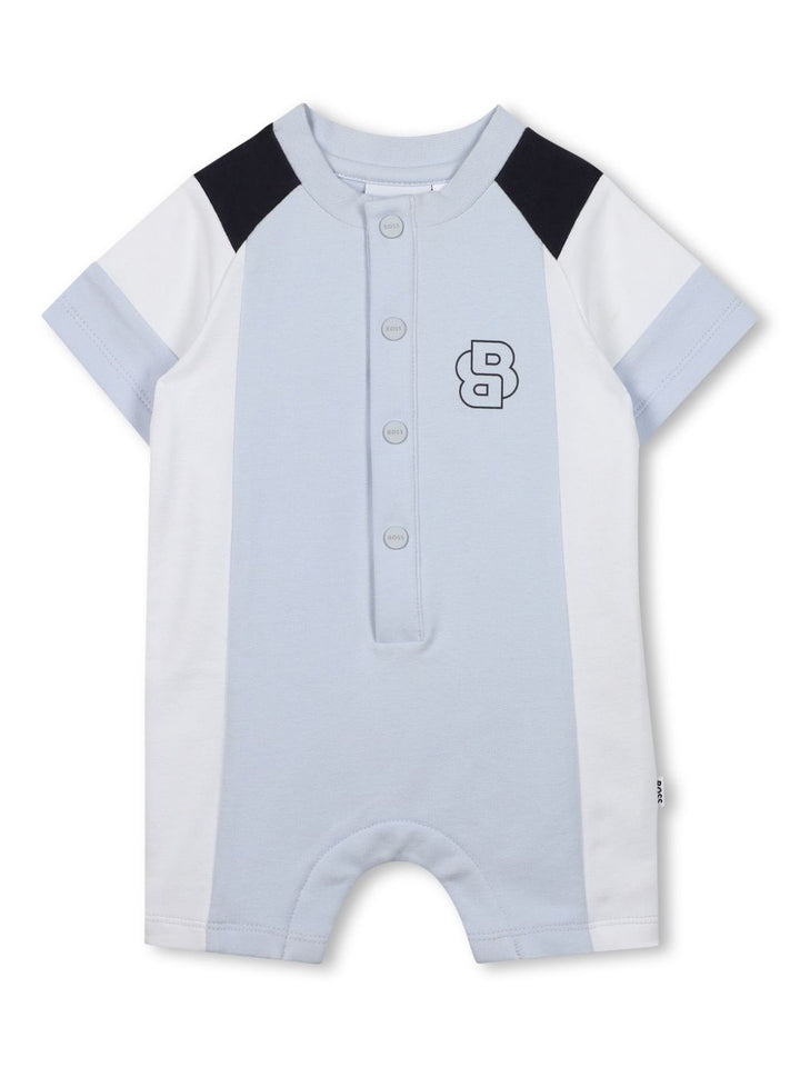 Tutina blu/bianco per neonato J52205 771 Boss Kids 