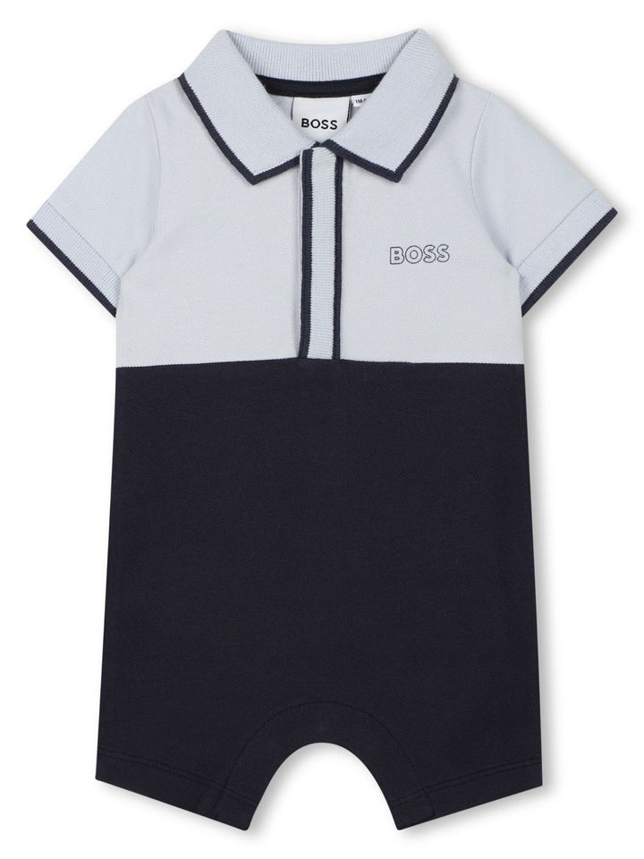 Tutina blu navy/azzurro per neonato J52207 849 Boss Kids 