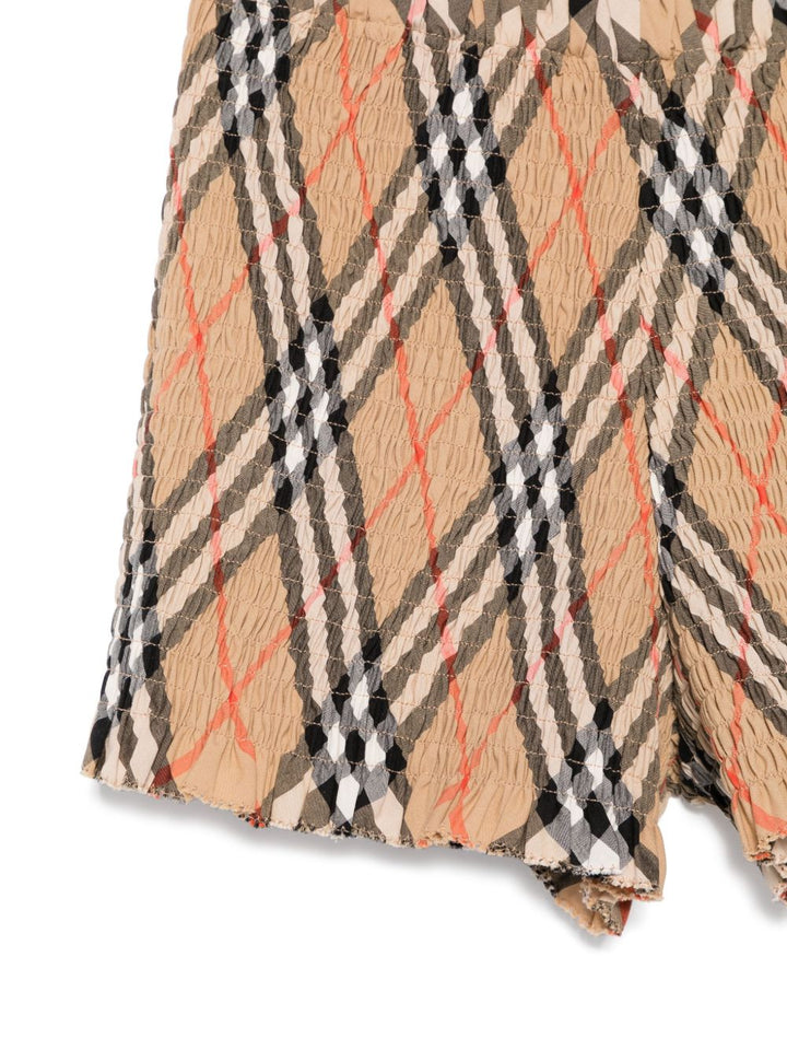 Bermuda motivo Vintage Check per bambina 8100074 B9368 Burberry Kids 