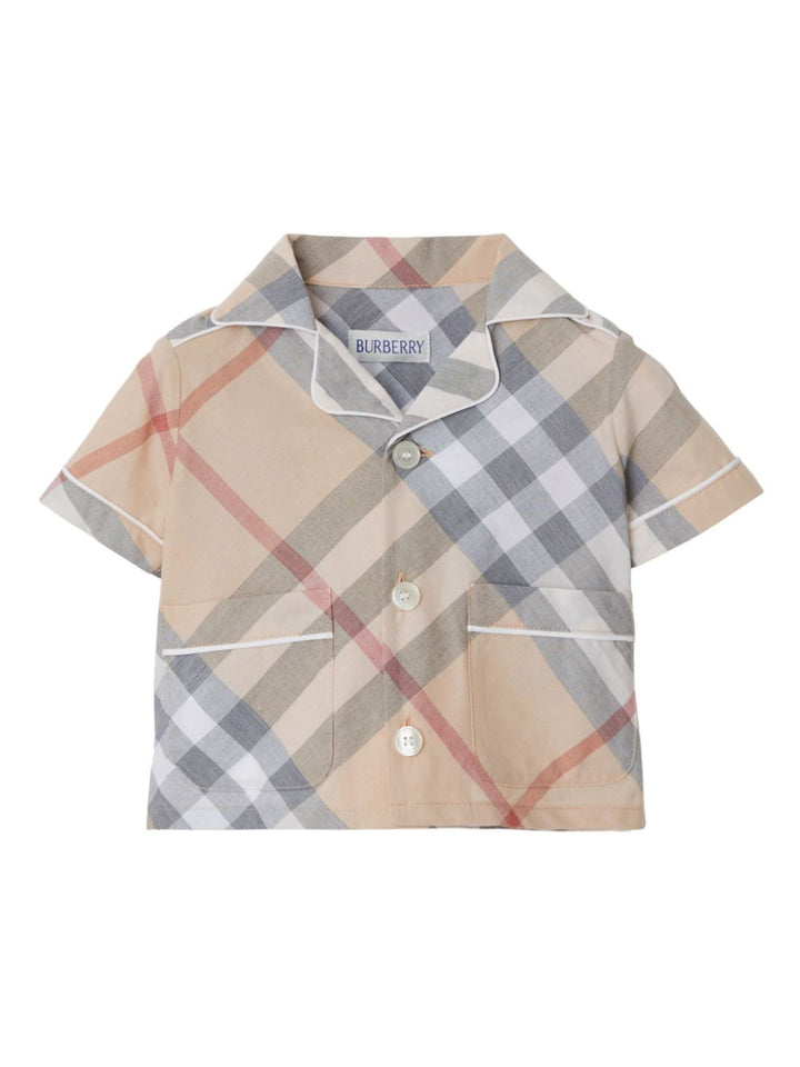Tutina beige per neonato 8101683 A2205 Burberry Kids 