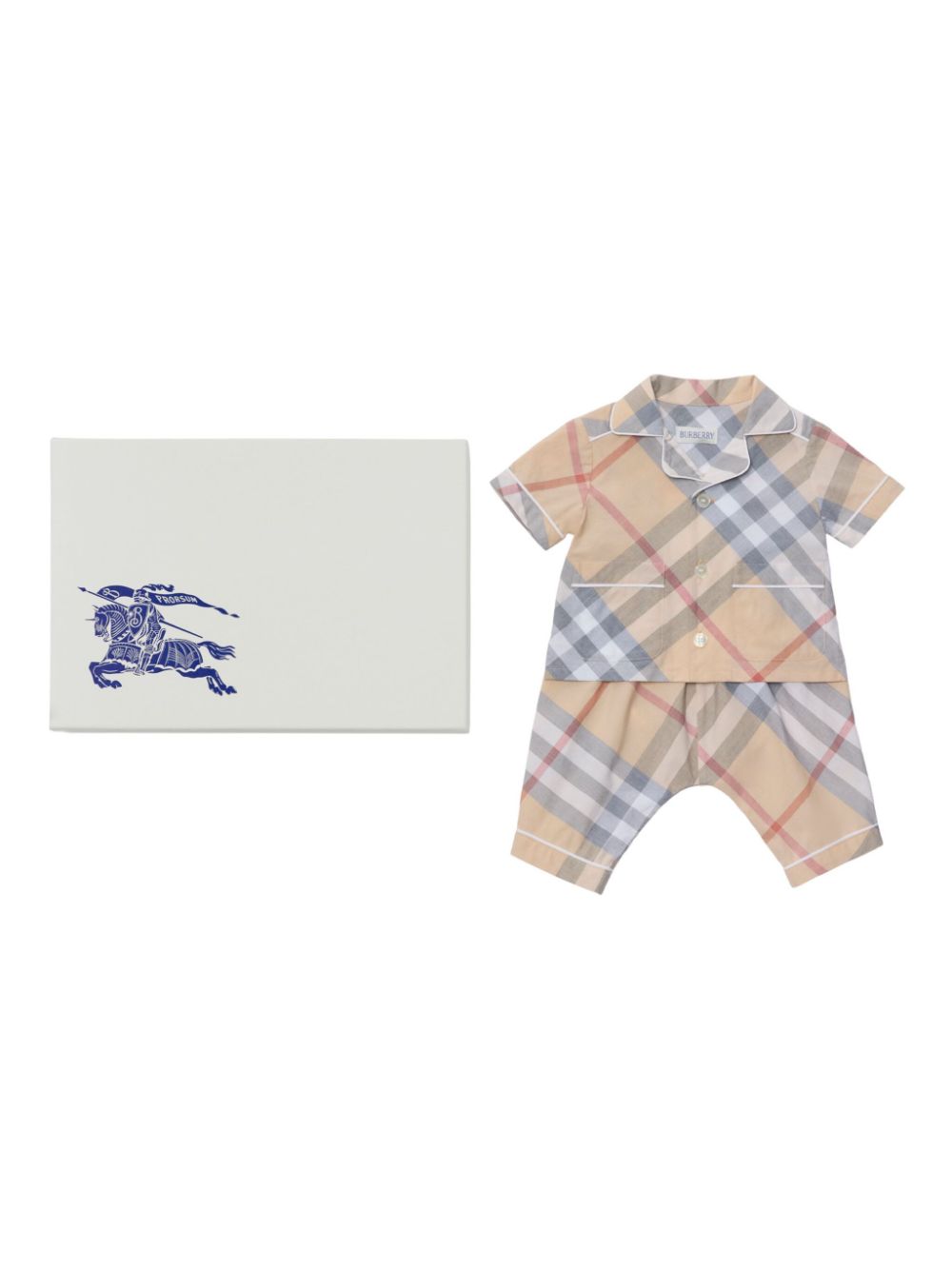 Tutina beige per neonato 8101683 A2205 Burberry Kids 