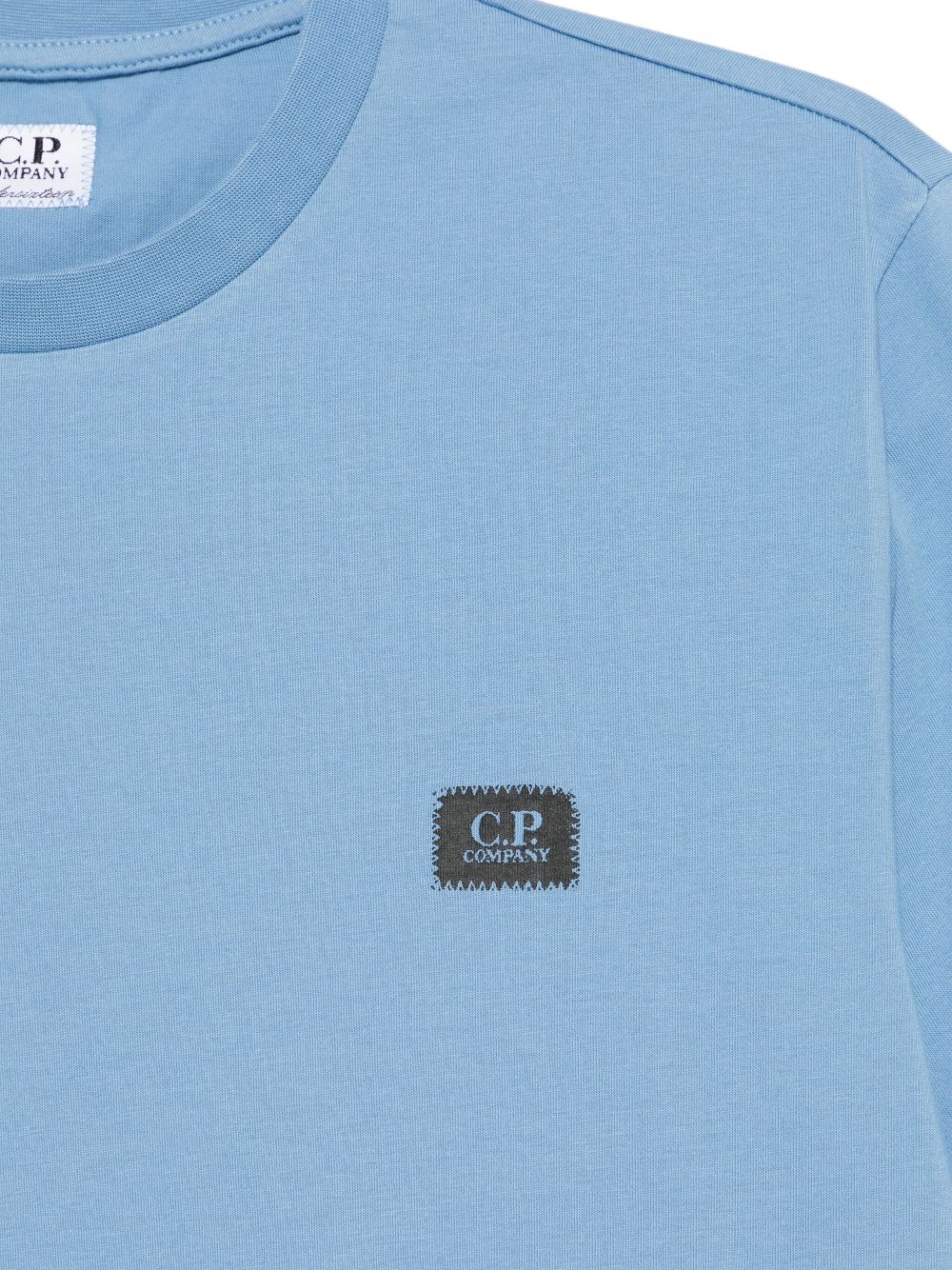 T-shirt blu fiordaliso per bambino C6M008LAA17 40532 C.P Company Kids 