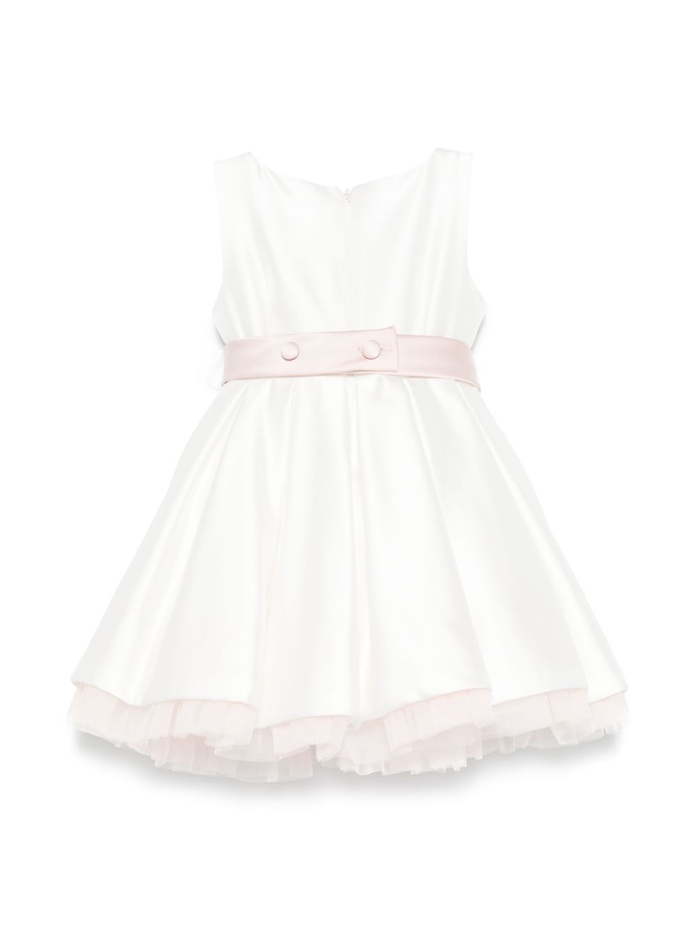 Abito rosa chiaro/bianco per neonata FN1080534844 1582 Colorichiari Kids 