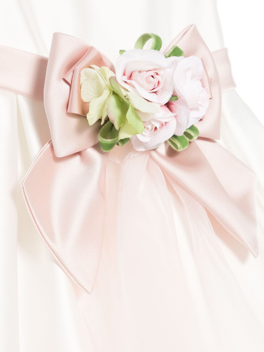 Abito rosa chiaro/bianco per neonata FN1080534844 1582 Colorichiari Kids 