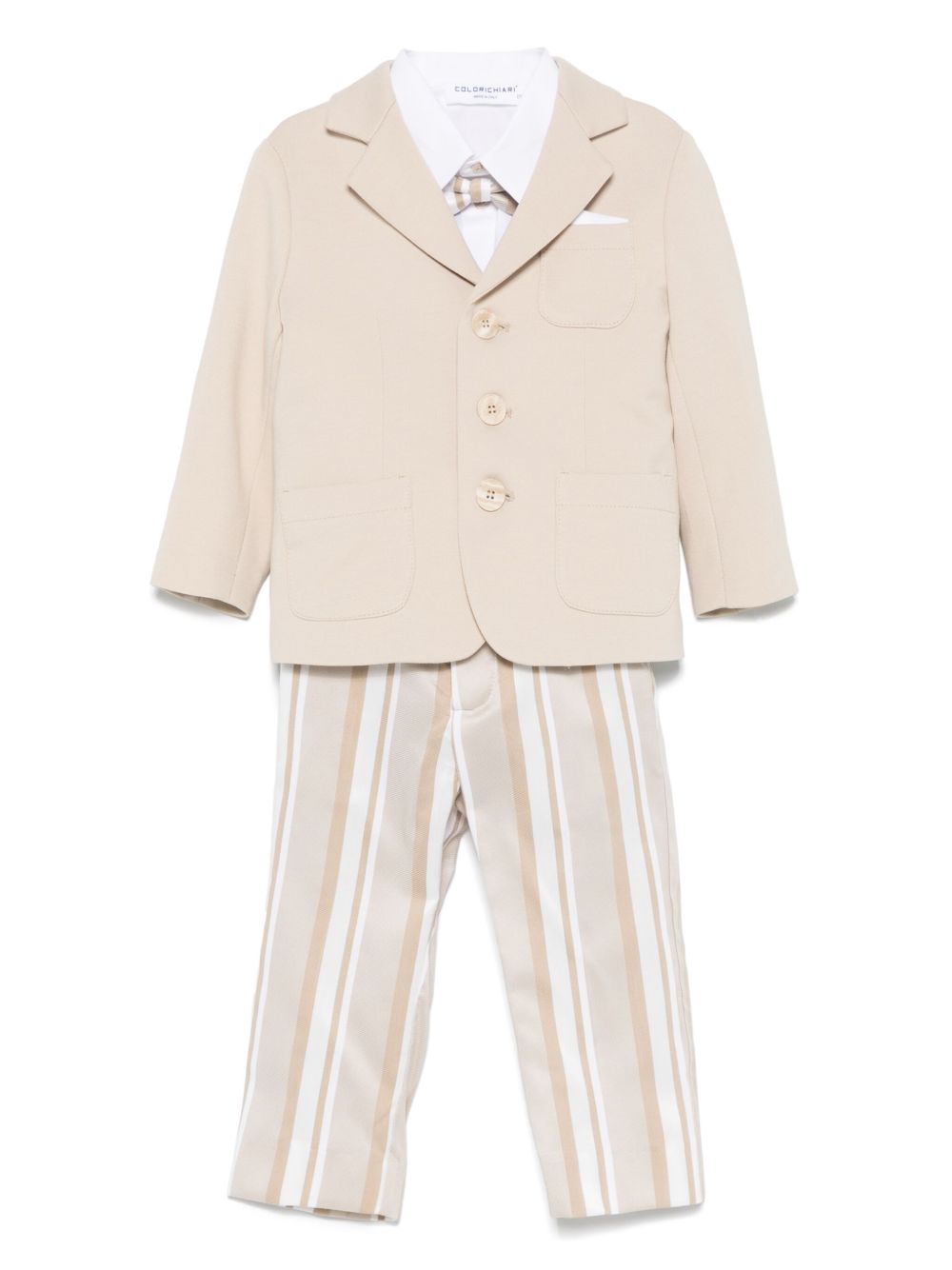 Completo elegante beige chiaro per bambino MN5080744834 26 Colorichiari Kids 
