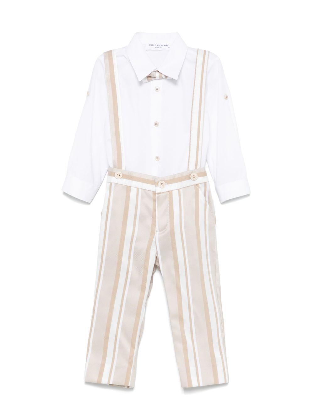Completo elegante beige chiaro per bambino MN5080744834 26 Colorichiari Kids 