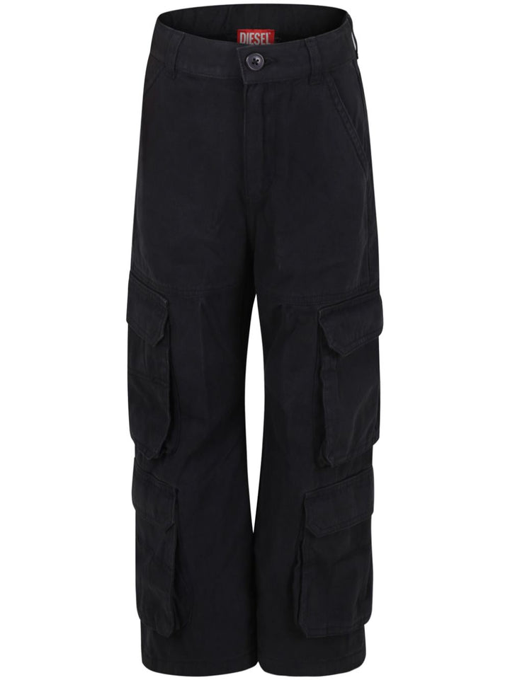 Pantalone nero per bambina J02220KXBJ1 K900 Diesel Kids 