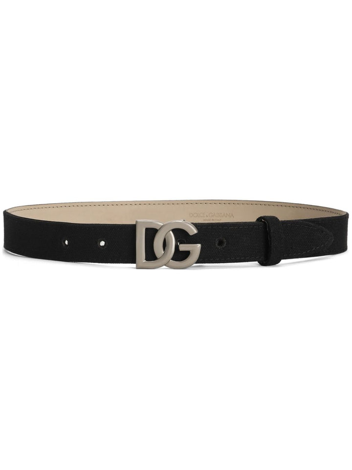 Cintura nera per bambino EC0083AT661 8B939 Dolce & Gabbana Kids 