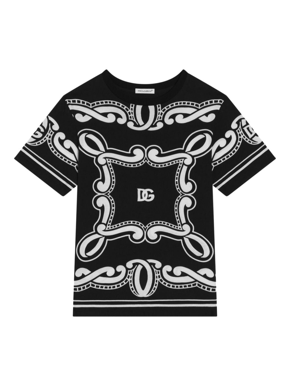 T-shirt nera per bambino L4JTHUII7FY HN9RA Dolce & Gabbana Kids 