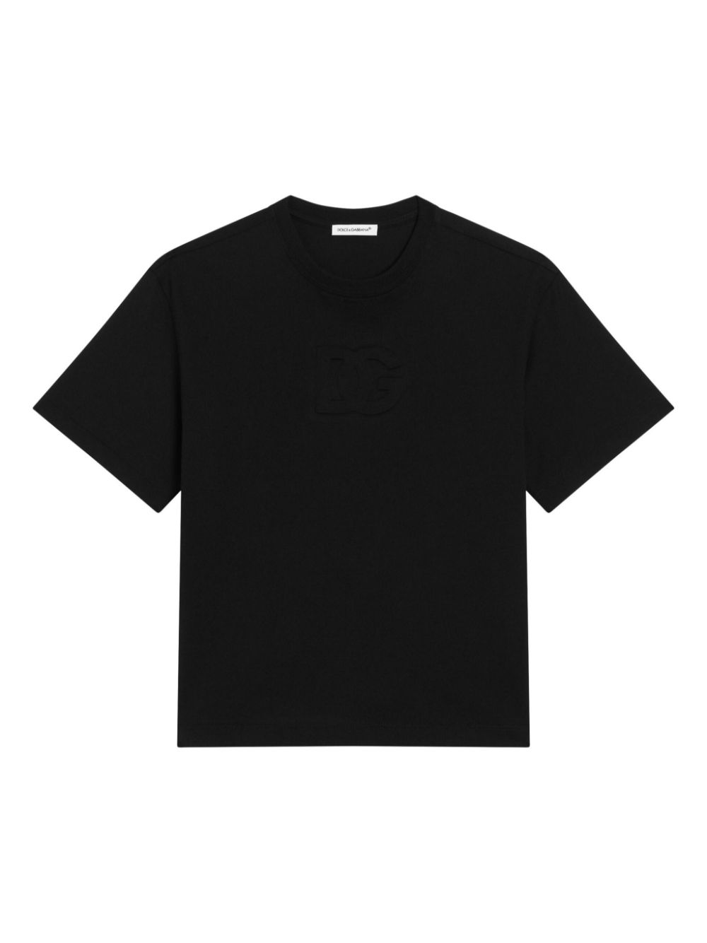 T-shirt nera per bambino L4JTHVG7O5R N0000 Dolce & Gabbana Kids 