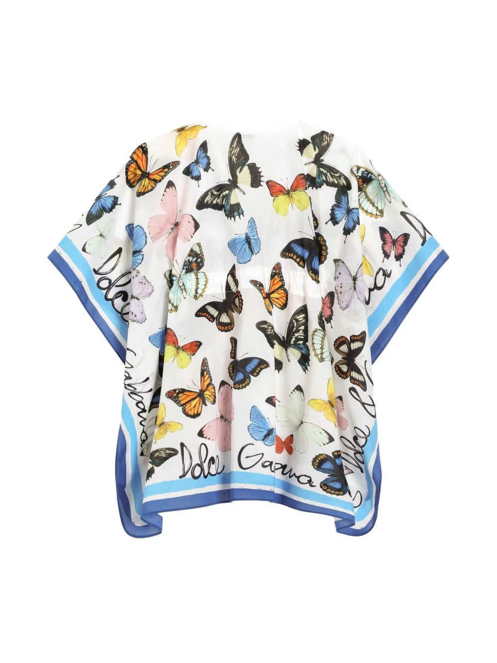 Abito bianco con stampa per bambina LB7A14FI5KT HB5KB Dolce & Gabbana Kids 