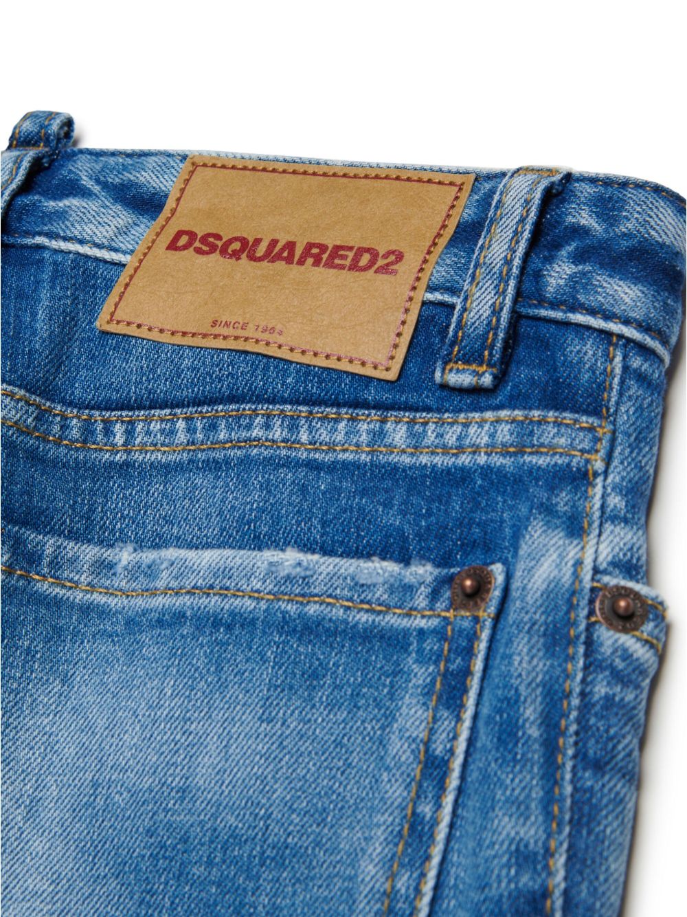 Jeans blu indaco per bambino DQ2241D0ABW DQ01 Dsquared2 Kids 