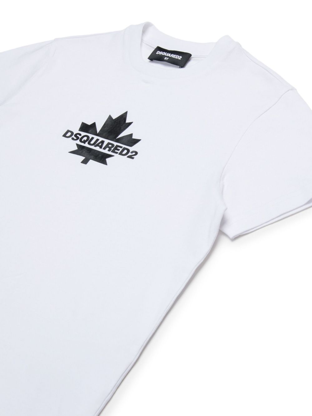 T-shirt bianca per bambino DQ2743D0AC7 DQ100 Dsquared2 Kids 