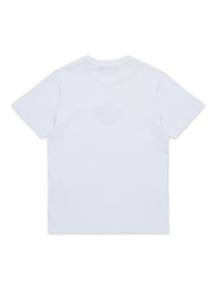 T-shirt bianca per bambino DQ2743D0AC7 DQ100 Dsquared2 Kids 