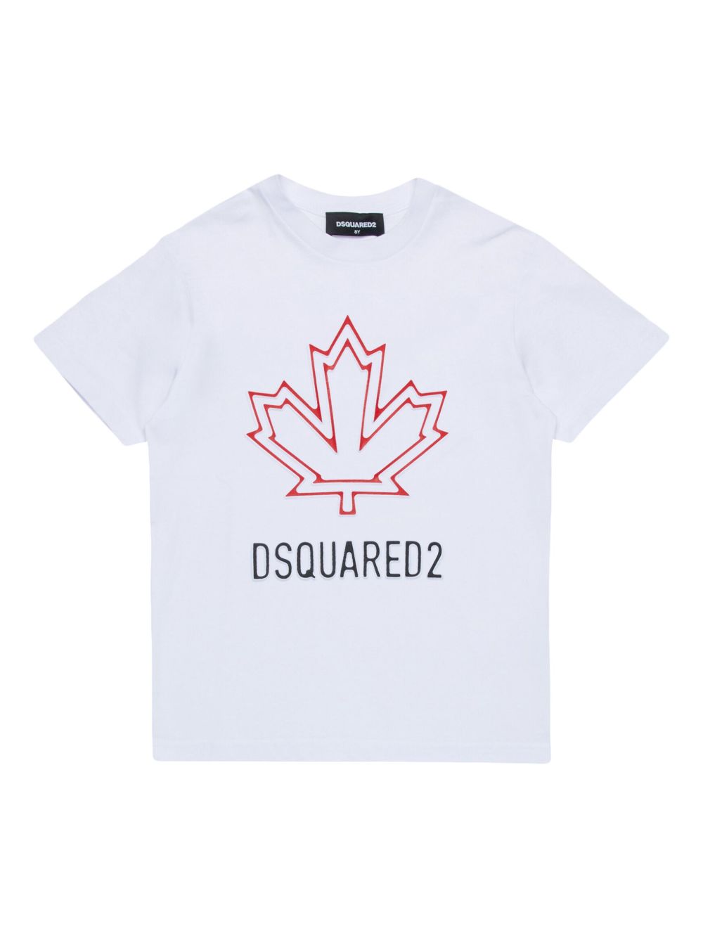 T-shirt bianca per bambino DQ2770D0015 DQ100 Dsquared2 Kids 