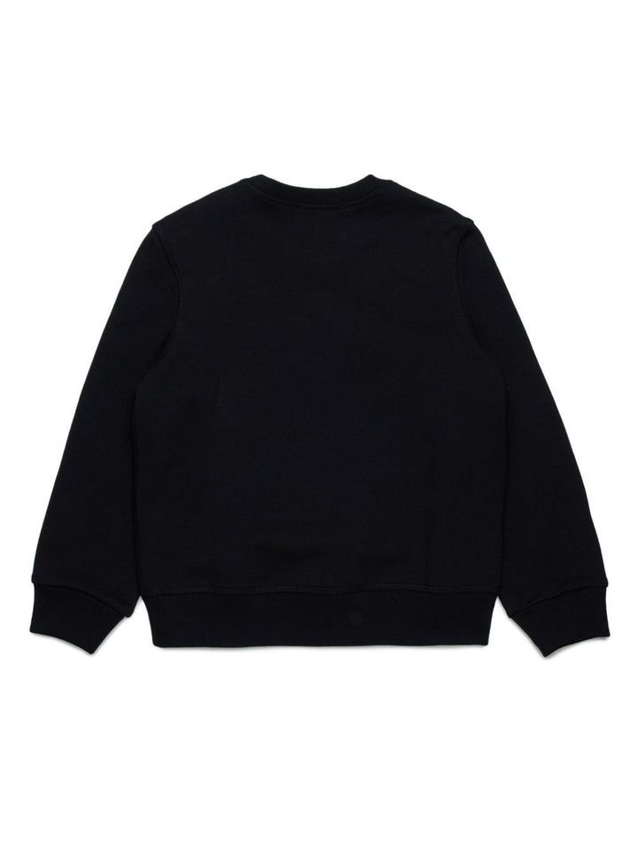 Felpa nera per bambina DQ2786D0A9U DQ900 Dsquared2 Kids 