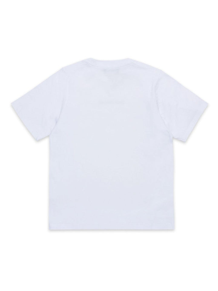 T-shirt bianca per bambino con logo DQ2823D004G DQ100 Dsquared2 Kids 