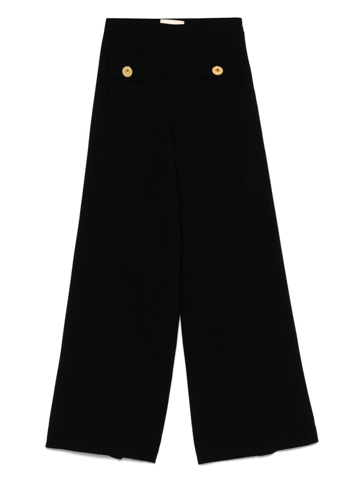 Pantalone nero per bambina EFPA2840FODER N000 Elisabetta Franchi Kids 