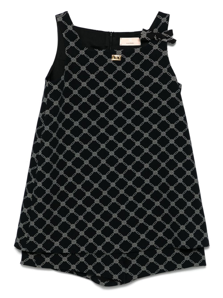 Tuta nero per bambina EFTA0990GA018 D062 Elisabetta Franchi Kids 