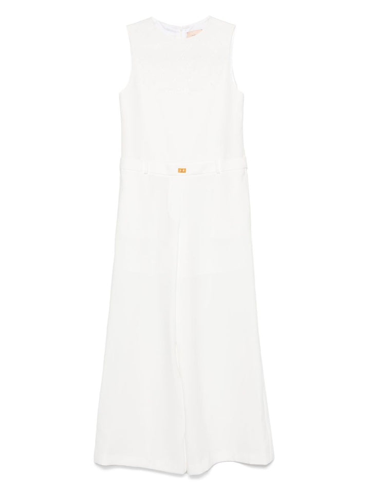 Tuta bianca per bambina EFTA1060GA085 0000 Elisabetta Franchi Kids 