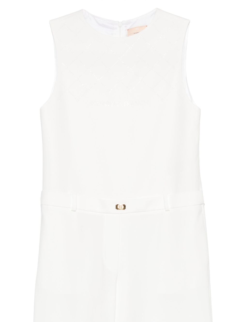 Tuta bianca per bambina EFTA1060GA085 0000 Elisabetta Franchi Kids 