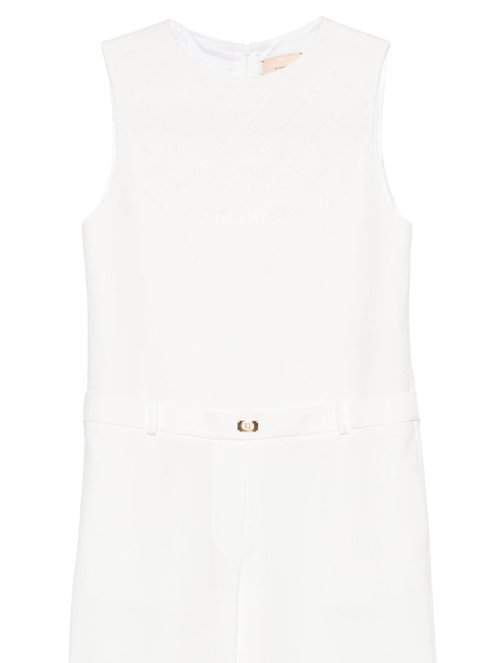 Tuta bianca per bambina EFTA1060GA085 0000 Elisabetta Franchi Kids 