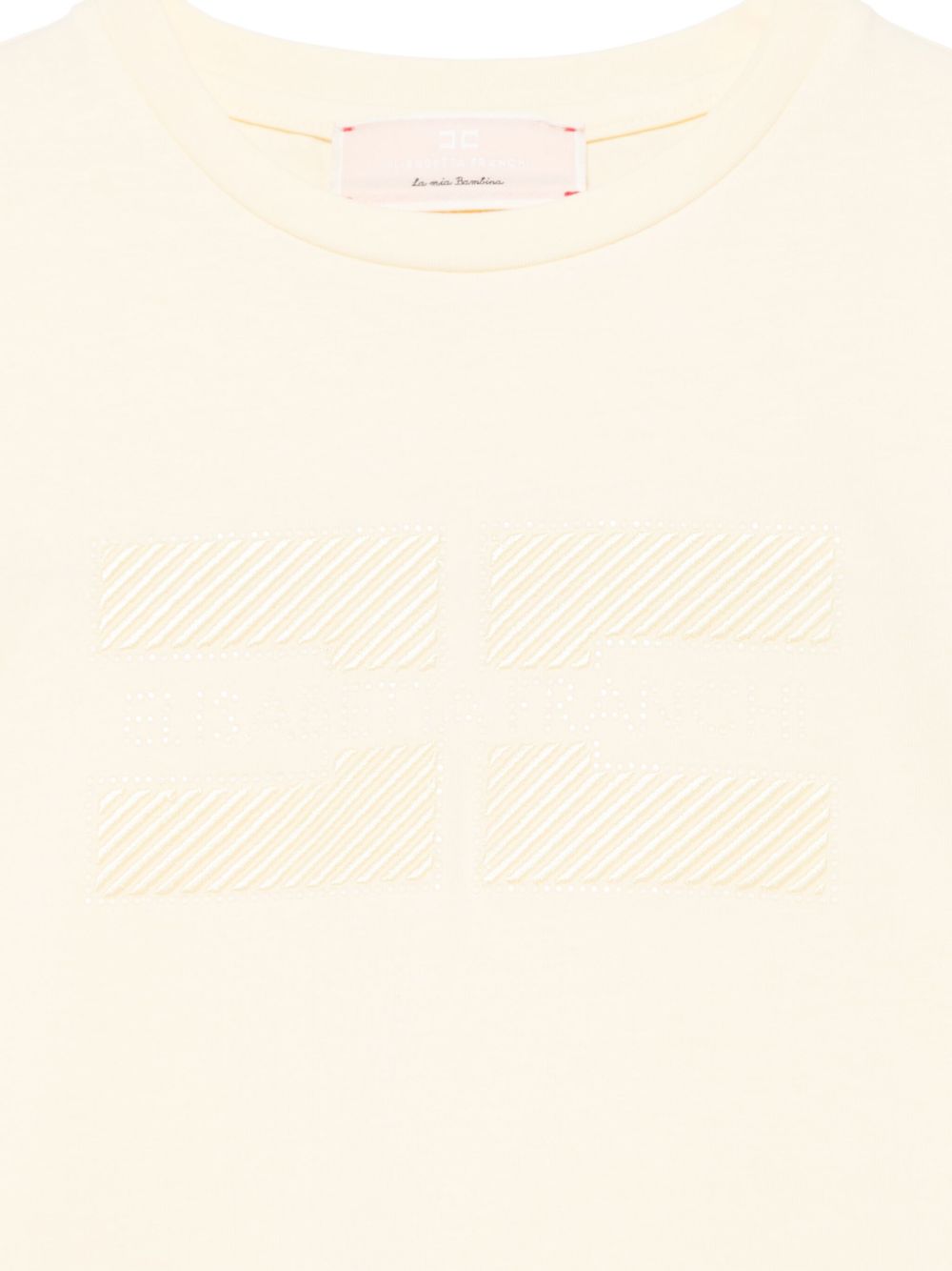 T-shirt giallo chiaro per bambina EFTS2300JE006 2023 Elisabetta Franchi Kids 