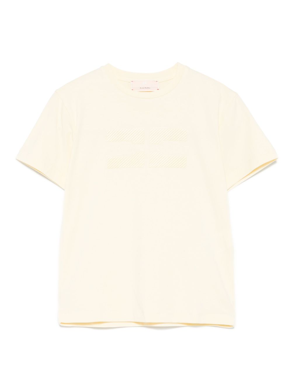 T-shirt giallo chiaro per bambina EFTS2300JE006 2023 Elisabetta Franchi Kids 