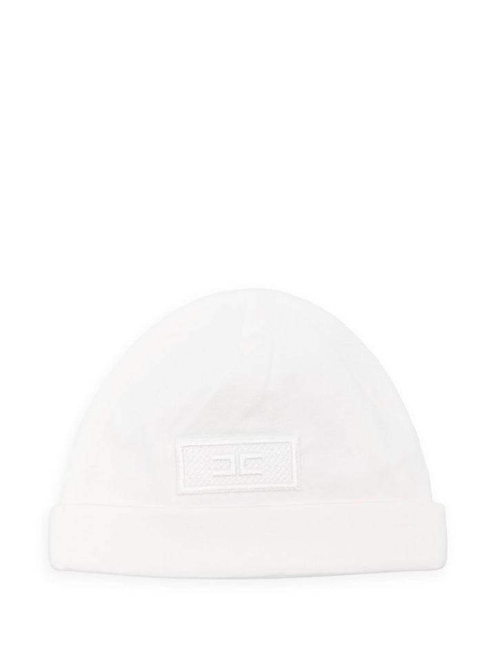 Cappello bianco per neonato ENCP0630JF054 0000 Elisabetta Franchi Kids 